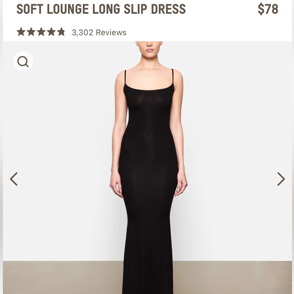 SKIMS lounge long slip dress